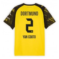 Stroje piłkarskie Borussia Dortmund Yan Couto #2 Koszulka Podstawowej 2025-26 Krótki Rękaw